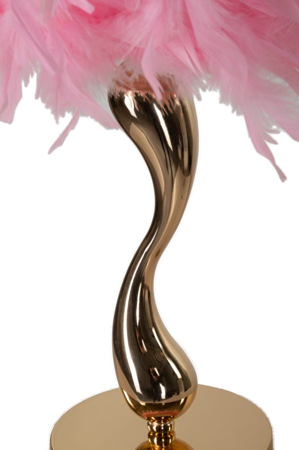 Candeeiro de Mesa Cart Rosa Cm ø 25x47