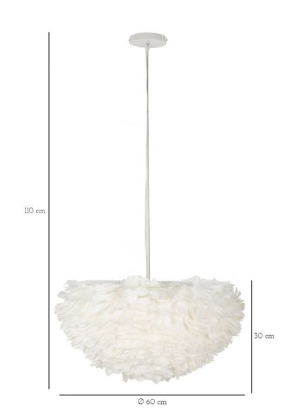 Candeeiro de Teto Feather Cm ø 60x30 (altezza Con Filo Cm 110)