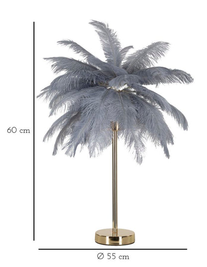 Candeeiro de Mesa Palmeira Grigia Cm ø 55x60