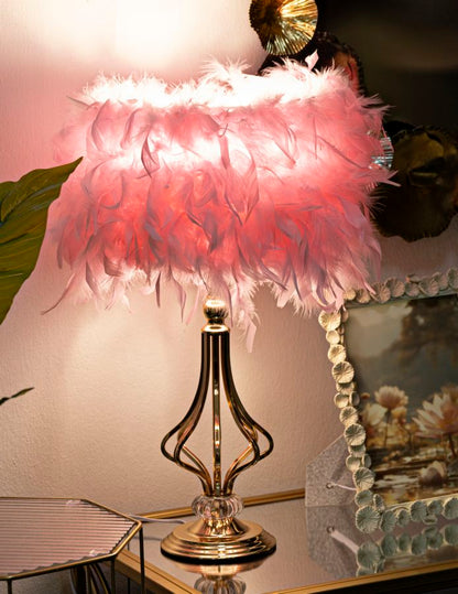 Candeeiro de Mesa Tarty Rosa Cm ø 25x54