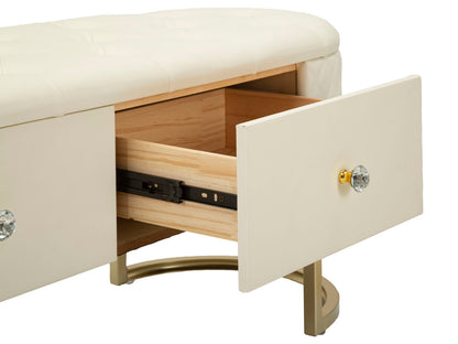 Banco com Gavetas Sharon Cm 120x40x43