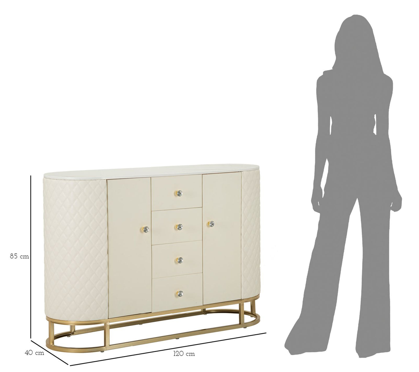 Armário Sharon Cm 120x40x85