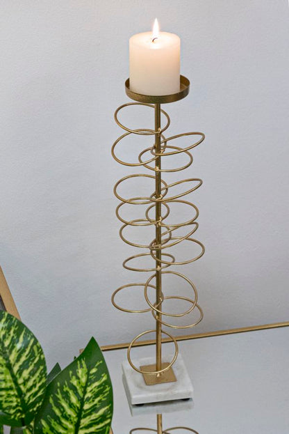 Porta velas Rings Cm 14x13x50,5
