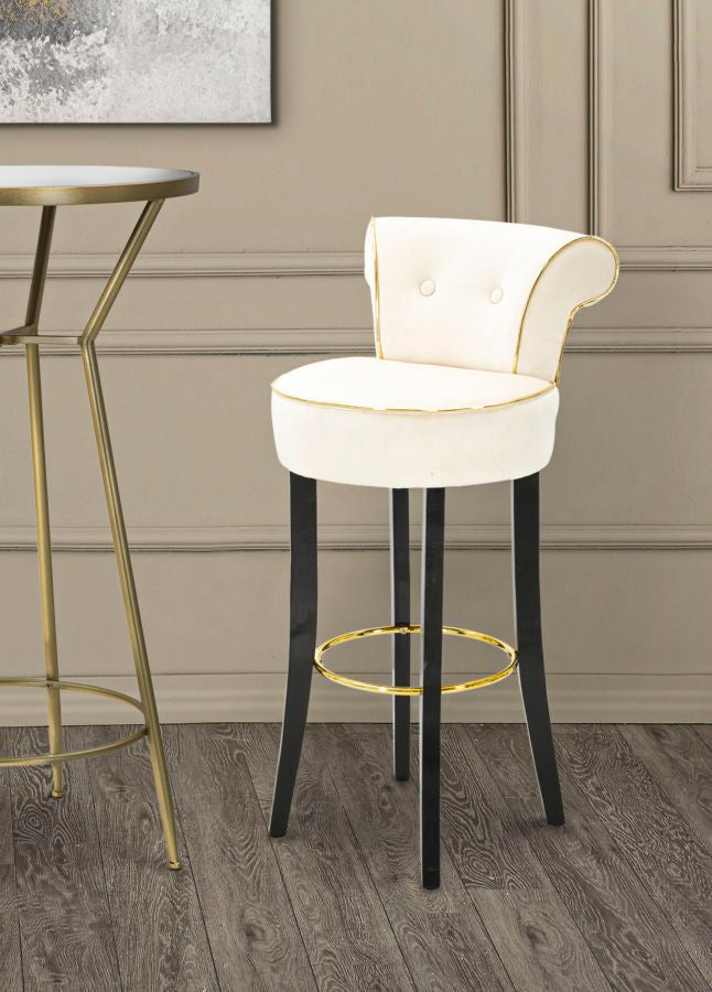 Banco Bar Luxy Creme Cm C-46x48x96