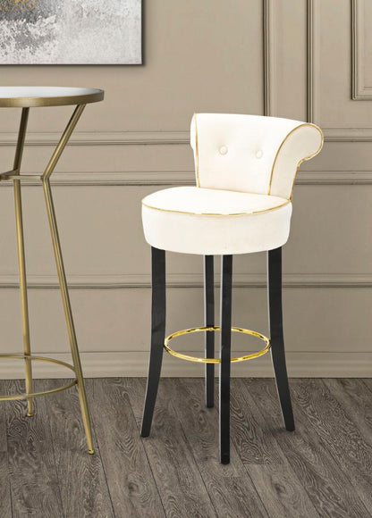 Banco Bar Luxy Creme Cm C-46x48x96