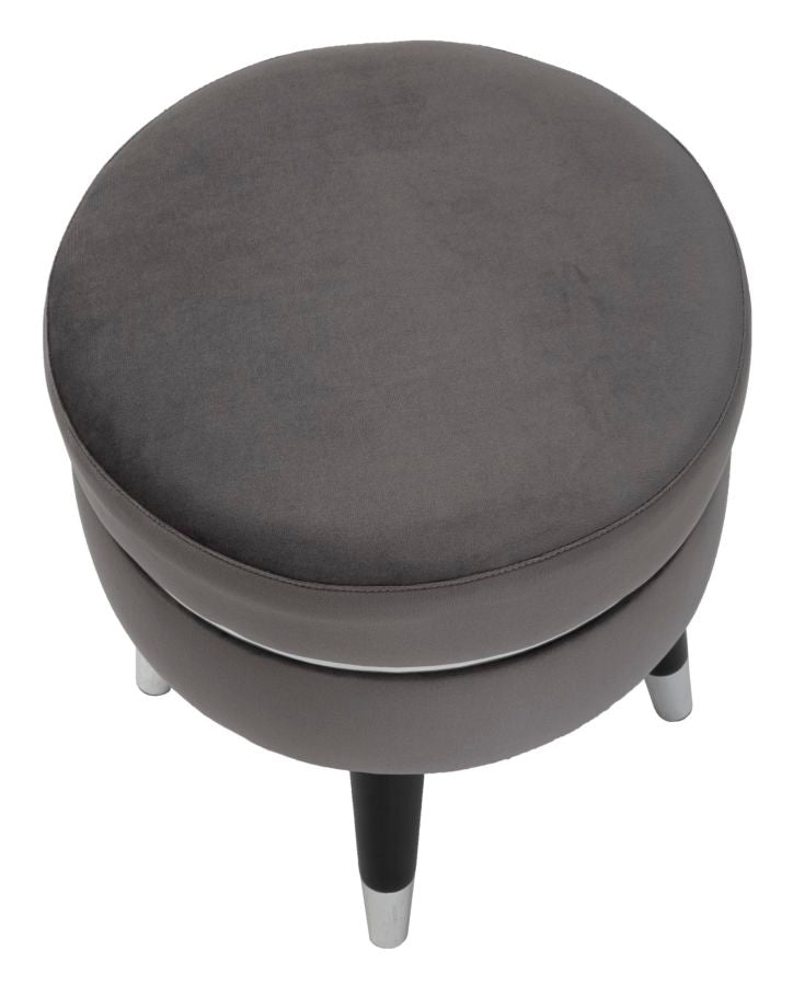 Banco Paris Grigio Prateado Cm ø 35x40,5