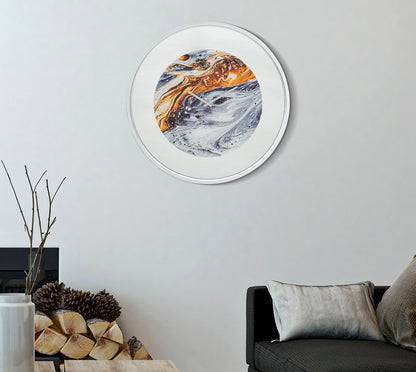 Relógio de Parede Mirror Grey Cm ø 60x5