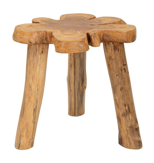 Mesa Auxiliar Bintang em Teca Reciclada Cm50x47x50