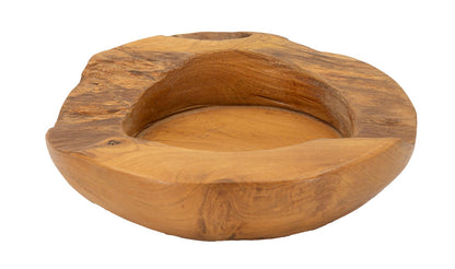 Porta objetos Erusi em Teca Reciclada Cm ø 20x6