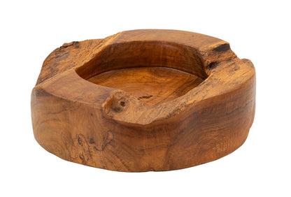 Porta objetos Erusi Plus em Teca Recicladacm ø 21x6