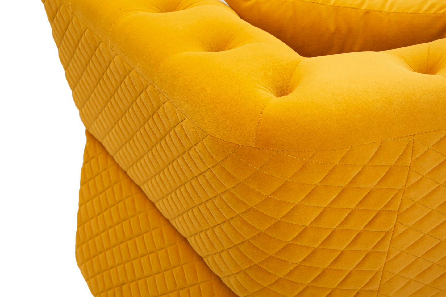 Sofá Emy Senape com Cuscini Cm 162x83x76
