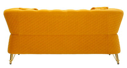 Sofá Emy Senape com Cuscini Cm 162x83x76