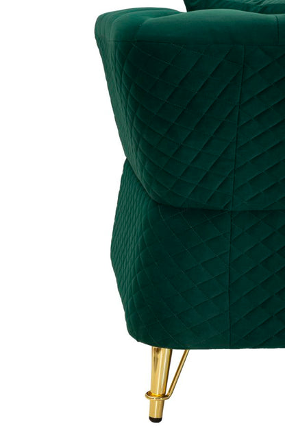 Sofá Emy Verde com Cuscini Cm 162x83x76