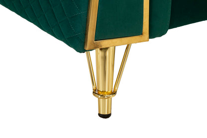 Sofá Emy Verde com Cuscini Cm 162x83x76
