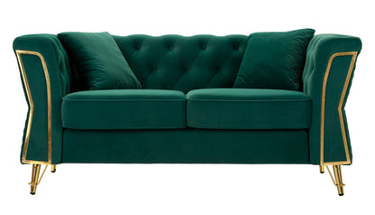 Sofá Emy Verde com Cuscini Cm 162x83x76