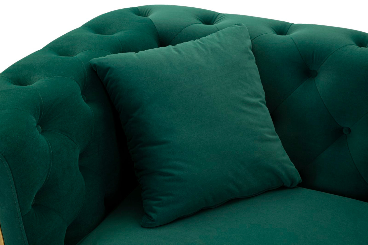 Sofá Emy Verde com Cuscini Cm 162x83x76