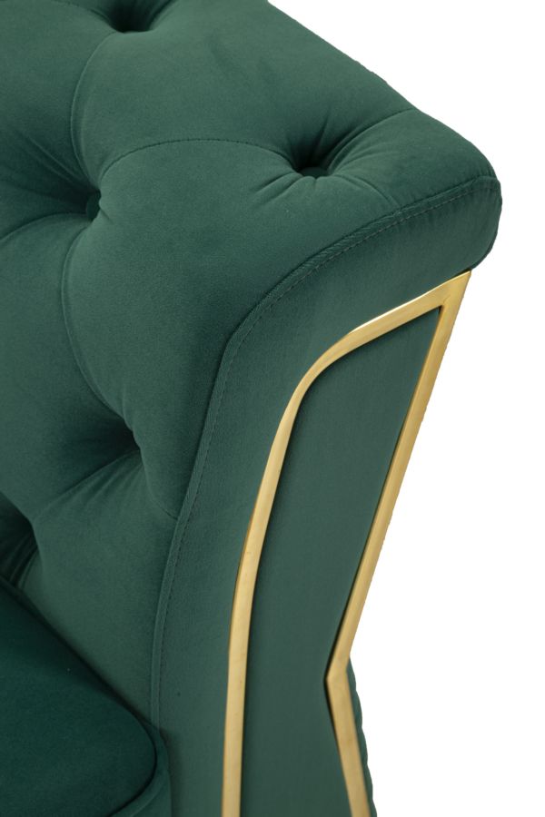 Sofá Emy Verde com Cuscini Cm 162x83x76