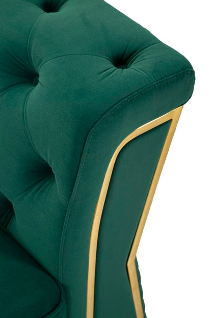 Sofá Emy Verde com Cuscini Cm 162x83x76