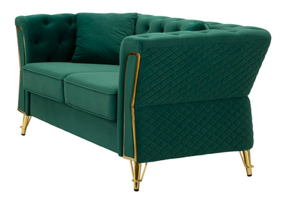 Sofá Emy Verde com Cuscini Cm 162x83x76