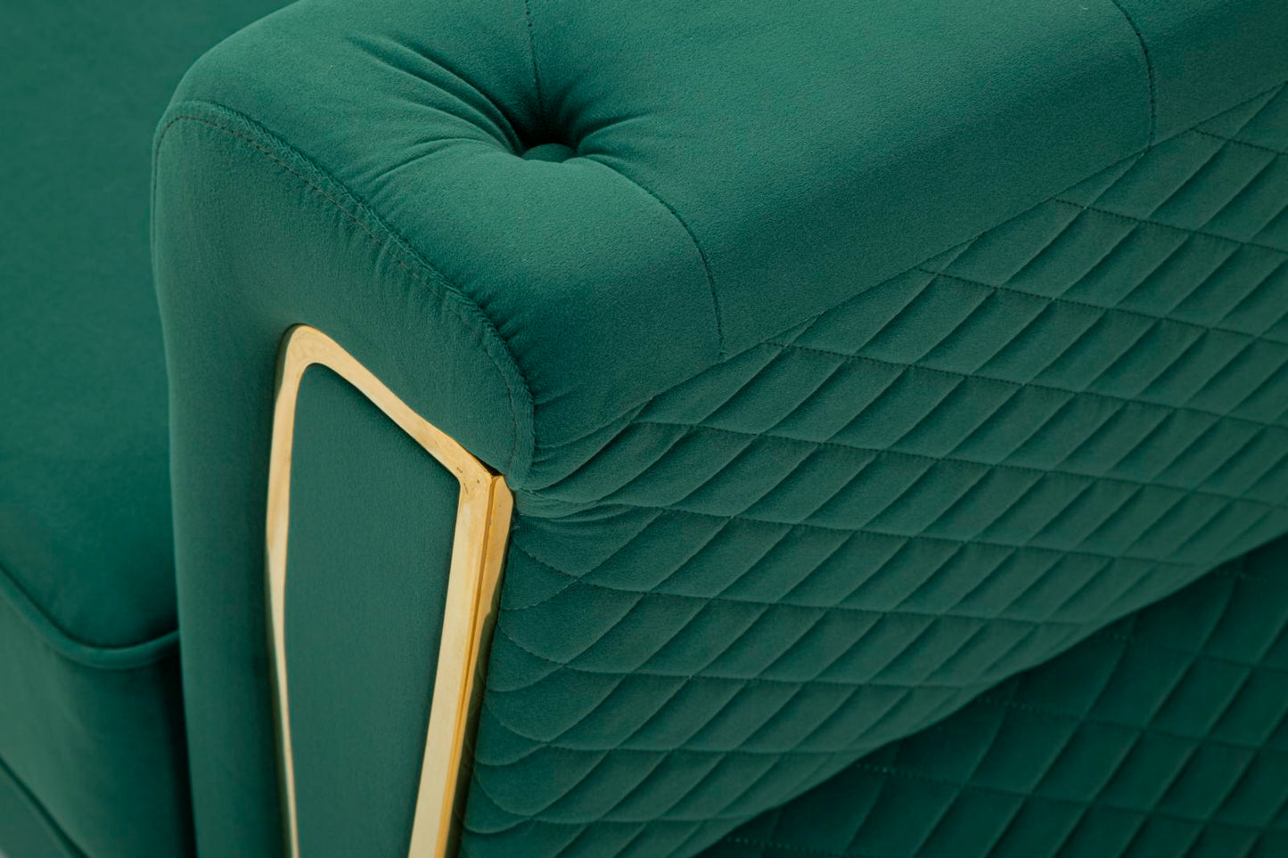 Sofá Emy Verde com Cuscini Cm 162x83x76