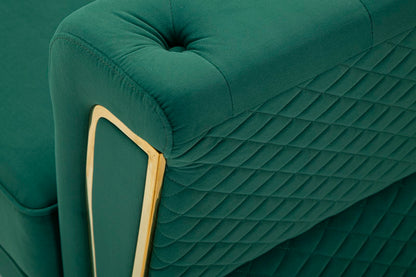 Sofá Emy Verde com Cuscini Cm 162x83x76