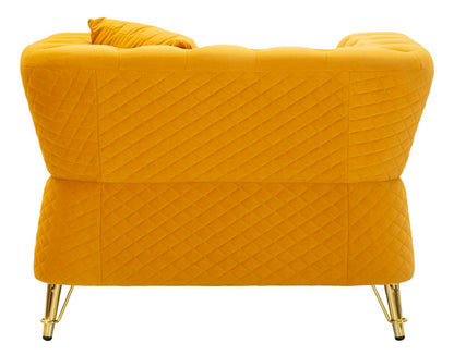 Poltrona Emy Senape com Almofada Cm 104x83x76