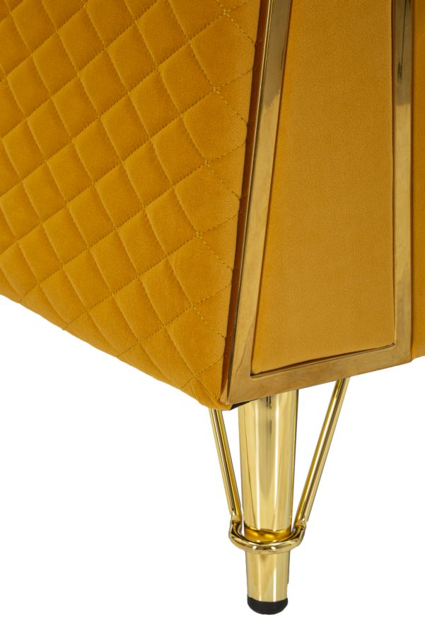 Poltrona Emy Senape com Almofada Cm 104x83x76