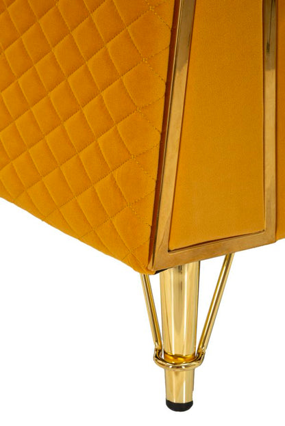 Poltrona Emy Senape com Almofada Cm 104x83x76