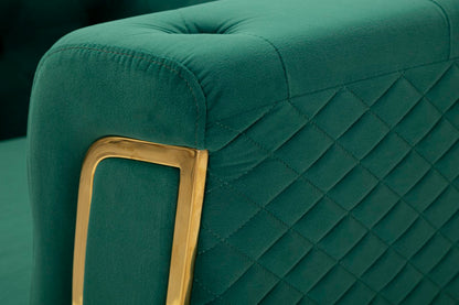 Poltrona Emy Verde com Almofada Cm 104x83x76
