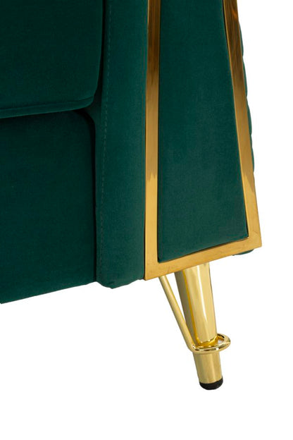 Poltrona Emy Verde com Almofada Cm 104x83x76