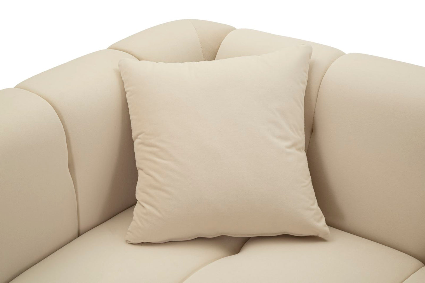 Sofá Alma Creme com Cuscini Cm 155x81x71