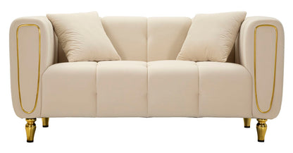 Sofá Alma Creme com Cuscini Cm 155x81x71