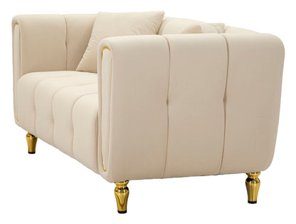 Sofá Alma Creme com Cuscini Cm 155x81x71
