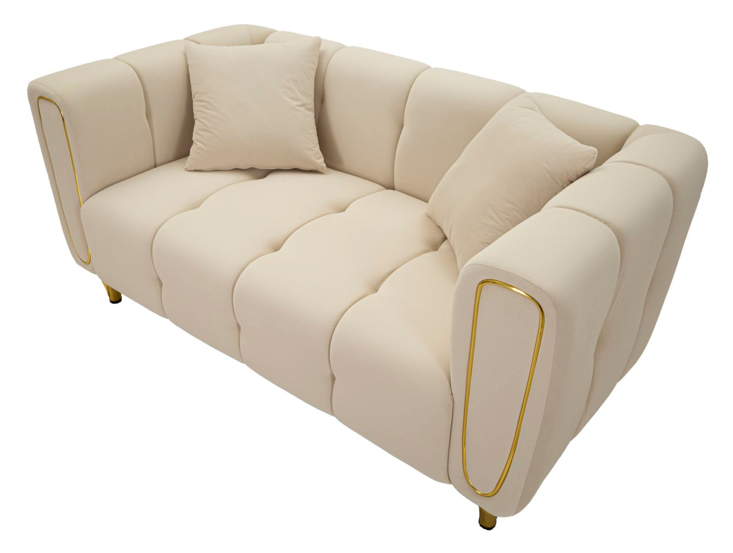 Sofá Alma Creme com Cuscini Cm 155x81x71