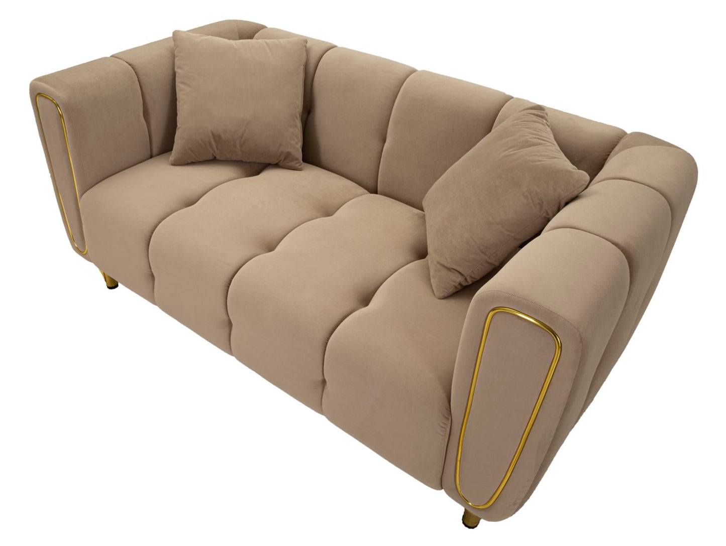 Sofá Alma Grigio com Cuscini Cm 155x81x71