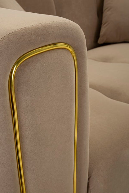 Sofá Alma Grigio com Cuscini Cm 155x81x71