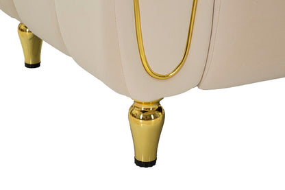 Poltrona Alma Creme com Almofada Cm 97x81x71