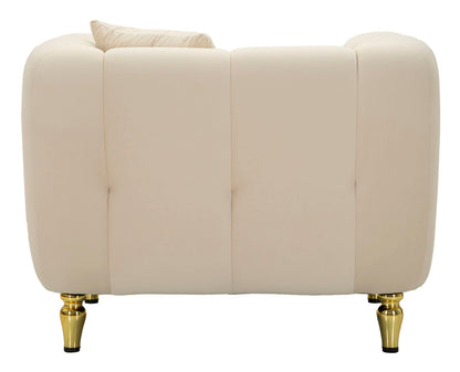 Poltrona Alma Creme com Almofada Cm 97x81x71