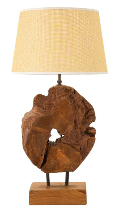 Candeeiro Teak de Mesa Kepala Cm ø 35x69