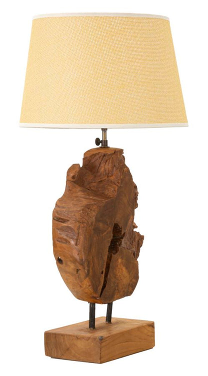 Candeeiro Teak de Mesa Kepala Cm ø 35x69