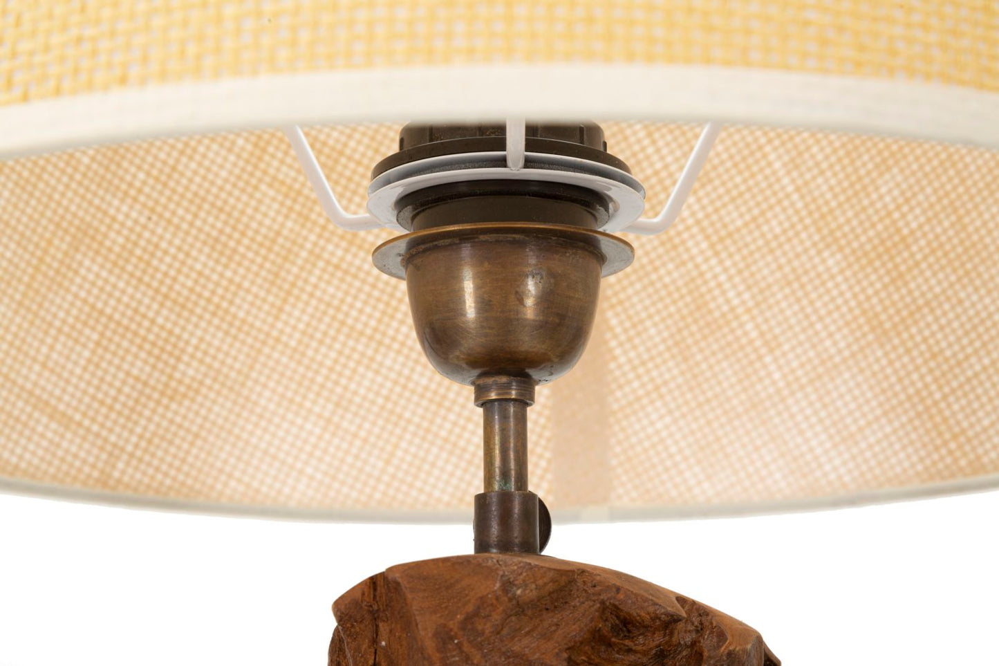 Candeeiro Teak de Mesa Kepala Cm ø 35x69