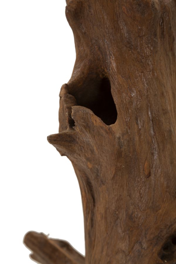 Escultura Akar em Teca Reciclada Cm 23x27x64