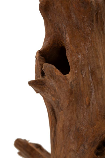 Escultura Akar em Teca Reciclada Cm 23x27x64