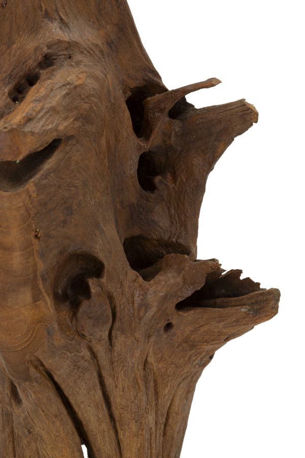 Escultura Akar em Teca Reciclada Cm 23x27x64