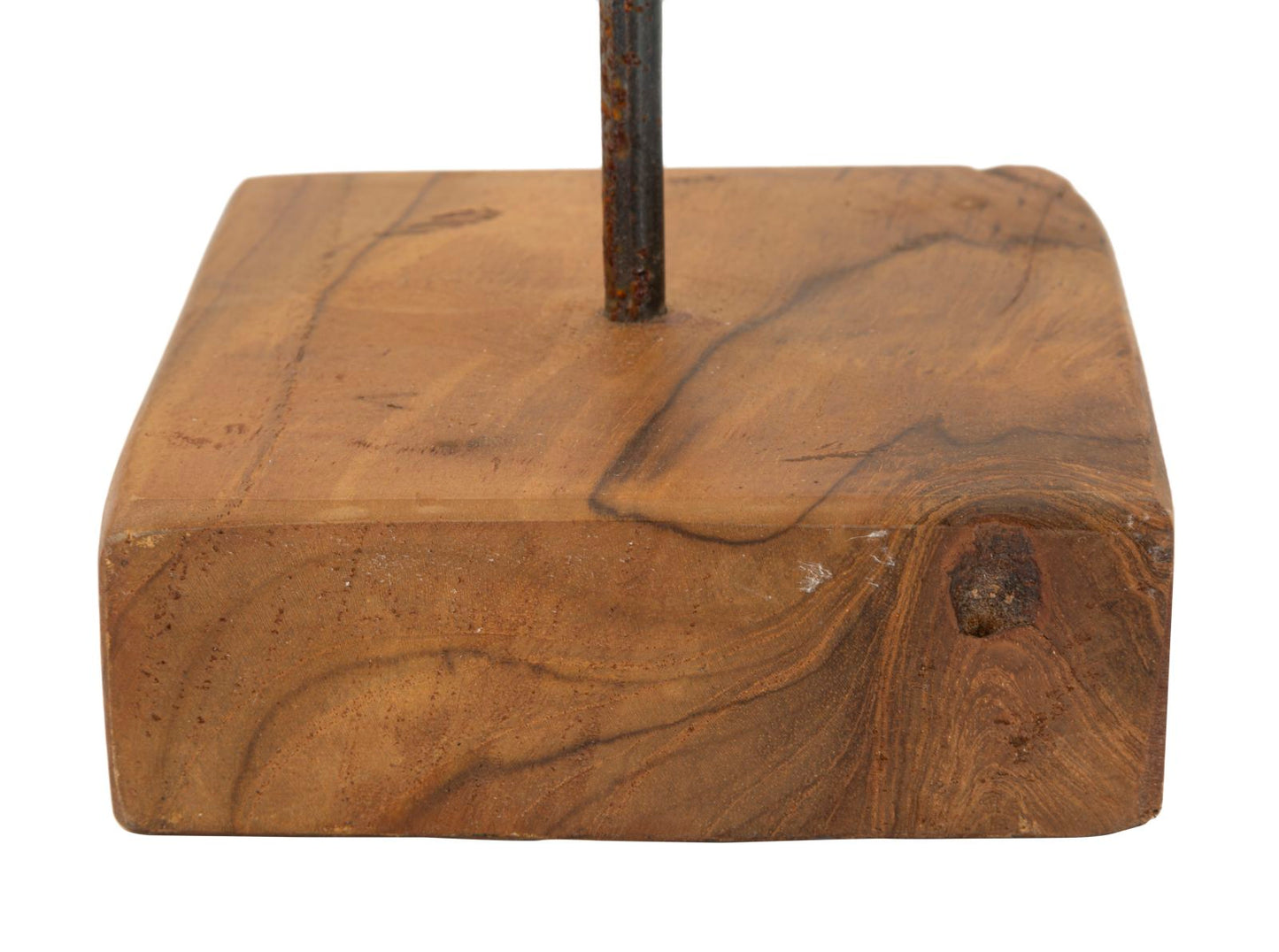 Escultura Estrela em Teca Reciclada Cm 28x12x42