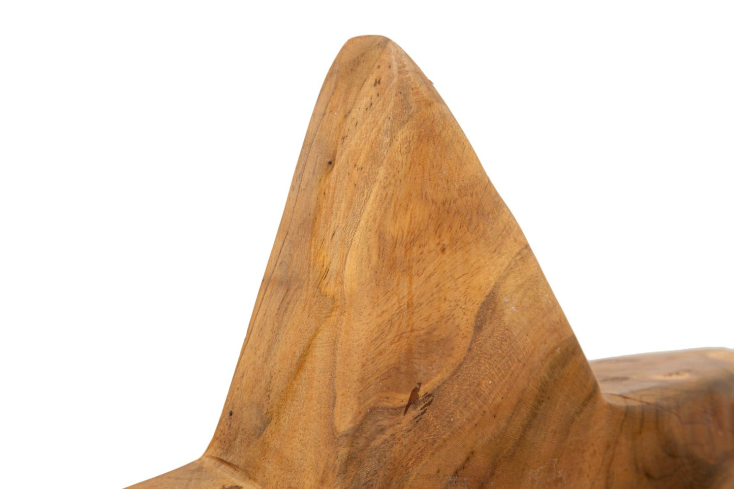 Escultura Estrela em Teca Reciclada Cm 28x12x42