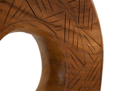 Escultura Dorat em Teca Reciclada Cm 35x10x58