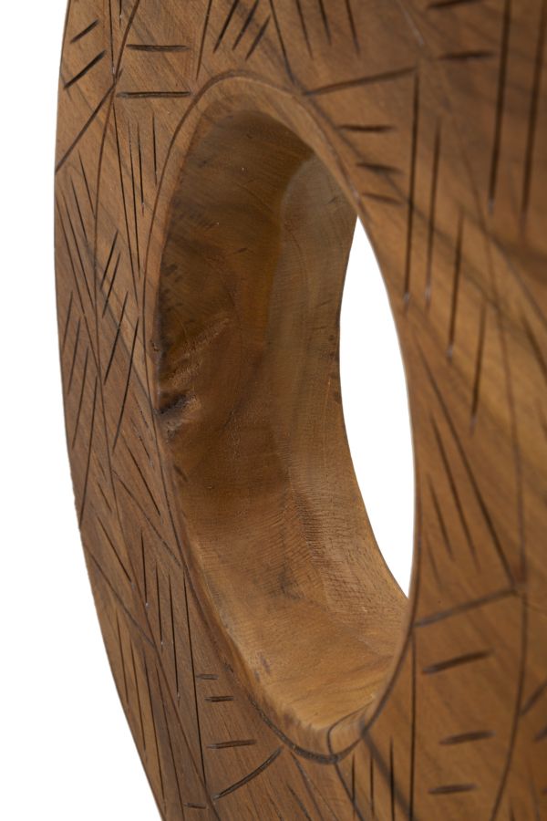 Escultura Dorat em Teca Reciclada Cm 35x10x58