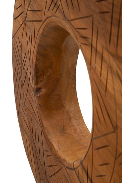 Escultura Dorat em Teca Reciclada Cm 35x10x58