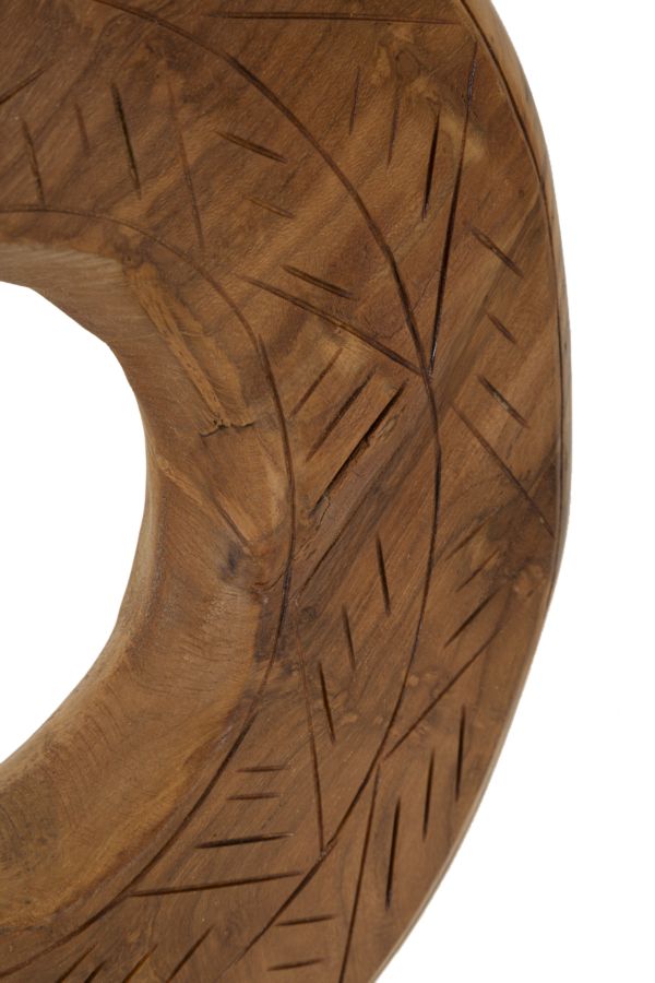 Escultura Dorat em Teca Reciclada Cm 28x10x38